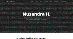 Desktop Screenshot of nusendra.com